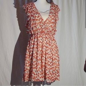 LC Lauren Conrad Cherry Ruffle Dress